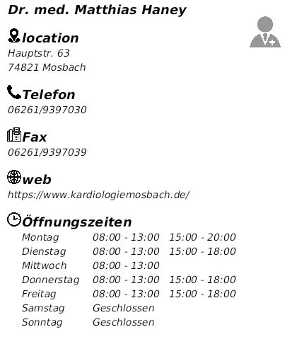 internist mosbach|dr haney mosbach.